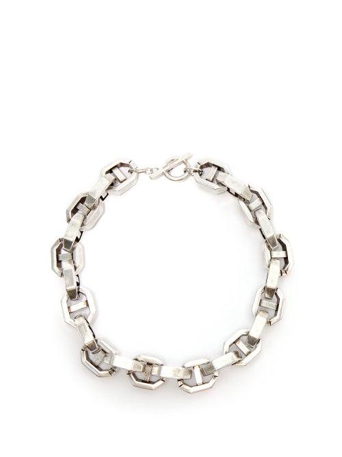Matchesfashion.com Saint Laurent - Chunky-chain Necklace - Womens - Silver