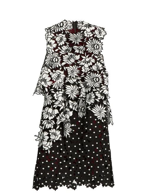 Self-portrait Millie Tiered Guipure-lace Dress