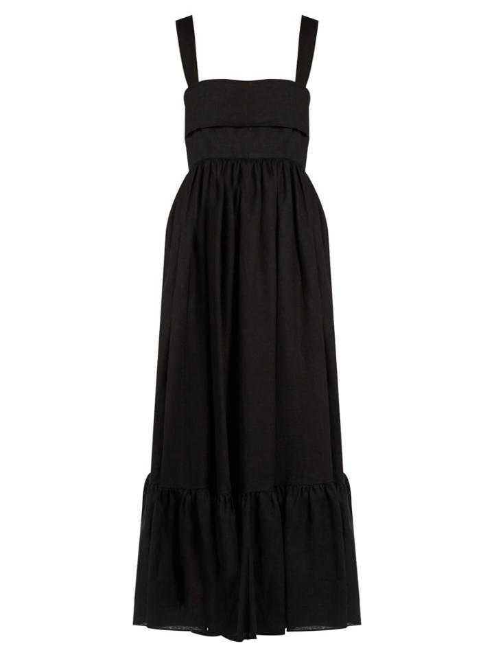 Chloé Tie-back Linen Dress