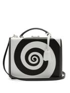 Mark Cross Grace Large Swirl Grained-leather Box Bag