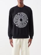 Jw Anderson - Logo-print Cotton-jersey Sweatshirt - Mens - Black