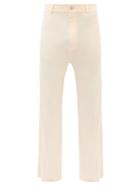 Acne Studios - Phillus Flared Crepe Trousers - Mens - Cream