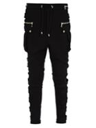 Balmain Zipped Cotton Track Pants