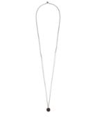 Matchesfashion.com Title Of Work - Spinning Garnet Sterling Silver Necklace - Mens - Silver Multi