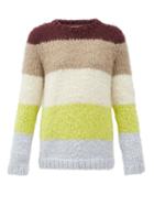 Matchesfashion.com Gabriela Hearst - Walter Striped Cashmere Sweater - Womens - Yellow Multi
