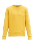 Matchesfashion.com Acne Studios - Fairview Cotton-jersey Sweatshirt - Mens - Yellow