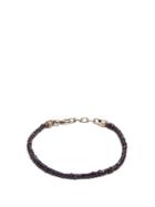 Title Of Work Beaded Sapphire And Sterling-silver Bracelet