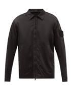 Stone Island - Ghost Zip-up Cotton-blend Overshirt Jacket - Mens - Black