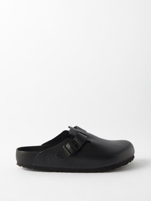 Birkenstock - Boston Leather Clogs - Mens - Black