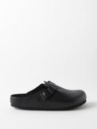 Birkenstock - Boston Leather Clogs - Mens - Black