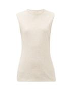 Matchesfashion.com Raey - Recycled-yarn Cotton-blend Tank Top - Womens - Nude