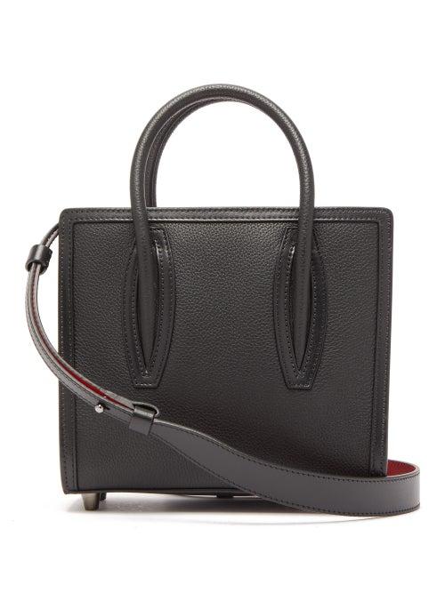 Matchesfashion.com Christian Louboutin - Paloma Two Tone Leather Shoulder Bag - Womens - Black Multi