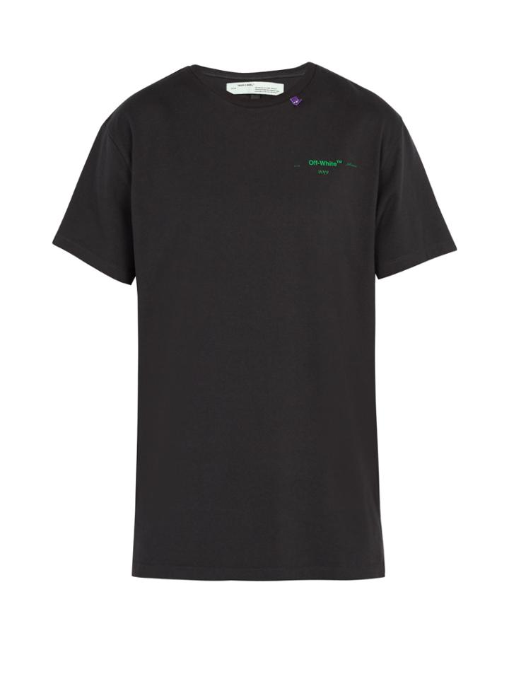 Off-white Dots Graphic Printed Cotton-jersey T-shirt