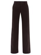 Matchesfashion.com Chlo - Tailored Flare Crepe Trousers - Womens - Black