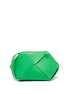 Bottega Veneta - Pouch Mini Leather Cross-body Bag - Womens - Green