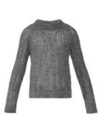 Matchesfashion.com Prada - Open Knit Mohair Sweater - Mens - Grey