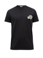 Moncler - Logo-appliqu Cotton-jersey T-shirt - Mens - Black