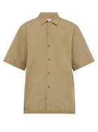 Matchesfashion.com Raey - Camp Collar Cotton Poplin Shirt - Mens - Khaki