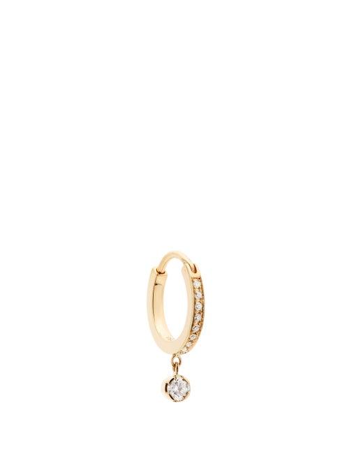 Matchesfashion.com Sophie Bille Brahe - Daisy Grand Diamond & 18kt Gold Single Earring - Womens - Diamond