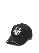 Mens Accessories Vetements - Logo-embroidered Cotton-twill Baseball Cap - Mens - Black