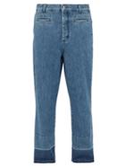 Matchesfashion.com Loewe - Fisherman Mid Rise Straight Leg Jeans - Mens - Blue
