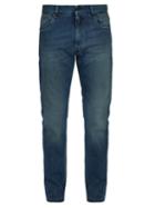 Matchesfashion.com Fendi - Washed Slim Leg Jeans - Mens - Denim