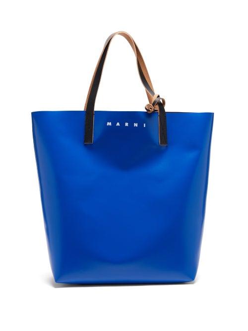 Mens Bags Marni - Tribeca Bi-colour Pvc Tote Bag - Mens - Blue