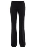 Ladies Rtw Alexander Mcqueen - Crepe Bootcut Tailored Trousers - Womens - Black