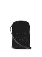Matchesfashion.com Loewe - Anagram-logo Leather Neck Pouch - Mens - Black