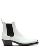 Matchesfashion.com Calvin Klein 205w39nyc - Chris Leather Chelsea Boots - Mens - Grey
