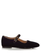 The Row Ava Velvet Flats