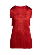 Norma Kamali Fringed Tank Top