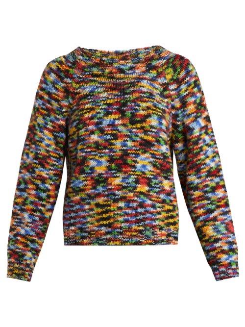 Matchesfashion.com Missoni - Round Neck Alpaca Blend Sweater - Womens - Multi