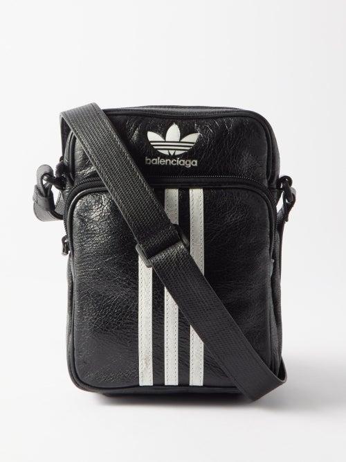 Balenciaga - X Adidas Leather Pouch - Mens - Black White