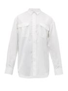 Matchesfashion.com Wardrobe. Nyc - Buttoned Pocket Cotton Poplin Shirt - Womens - White