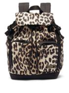 Matchesfashion.com Ganni - Leopard-print Recycled-fibre Shell Backpack - Womens - Leopard