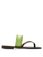 Matchesfashion.com Lvaro - Alberta Leather Sandals - Womens - Green