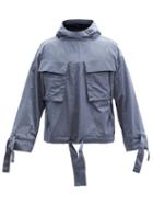 Matchesfashion.com Sasquatchfabrix - Kirigami Printed Hooded Jacket - Mens - Blue