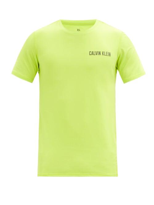 Matchesfashion.com Calvin Klein Performance - Logo-print Training T-shirt - Mens - Light Green