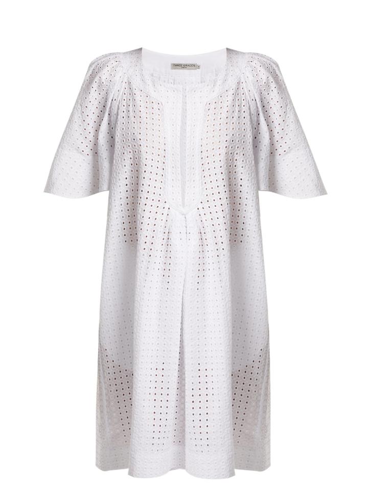 Three Graces London Prudence Broderie-anglaise Cotton Dress