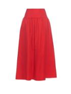 Sonia Rykiel Gathered Linen And Cotton-blend Skirt