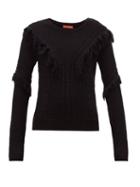 Matchesfashion.com Altuzarra - Buckeye Fringe-trim Sweater - Womens - Black
