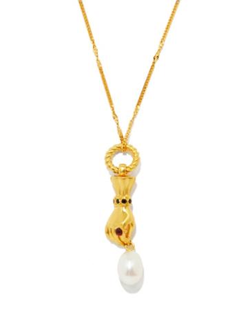 Harris Reed X Missoma - Hand Pearl & 18kt Recycled Gold-plated Necklace - Womens - Gold