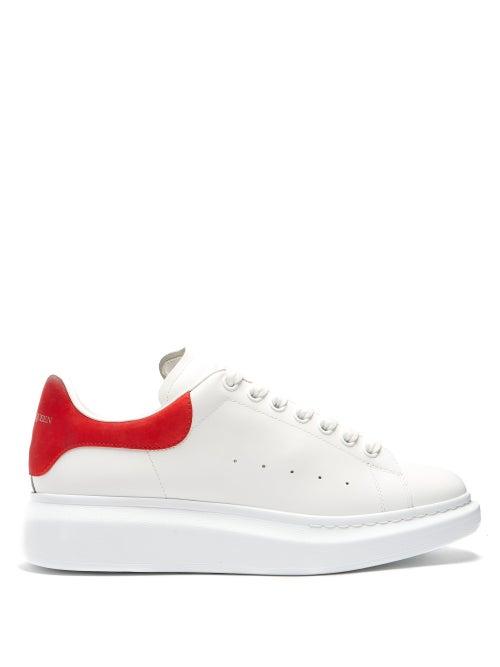 Matchesfashion.com Alexander Mcqueen - Raised-sole Low-top Leather Trainers - Mens - White Multi