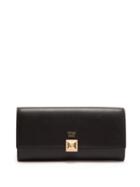 Matchesfashion.com Fendi - Studded Foldover Leather Wallet - Womens - Black