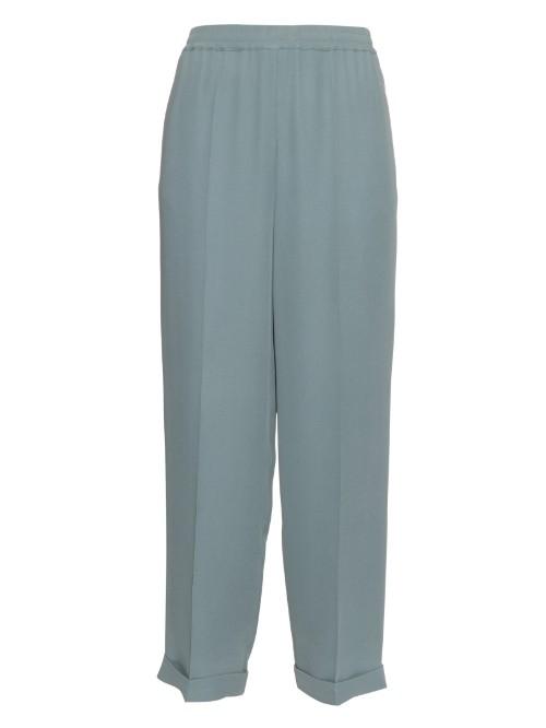 Valentino Wide-leg Silk Trousers
