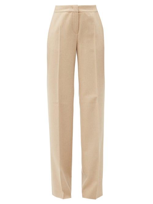 Matchesfashion.com Max Mara - Obbia Trousers - Womens - Cream