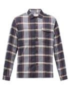 Oliver Spencer - Avery Addington Checked Cotton Shirt - Mens - Blue Multi