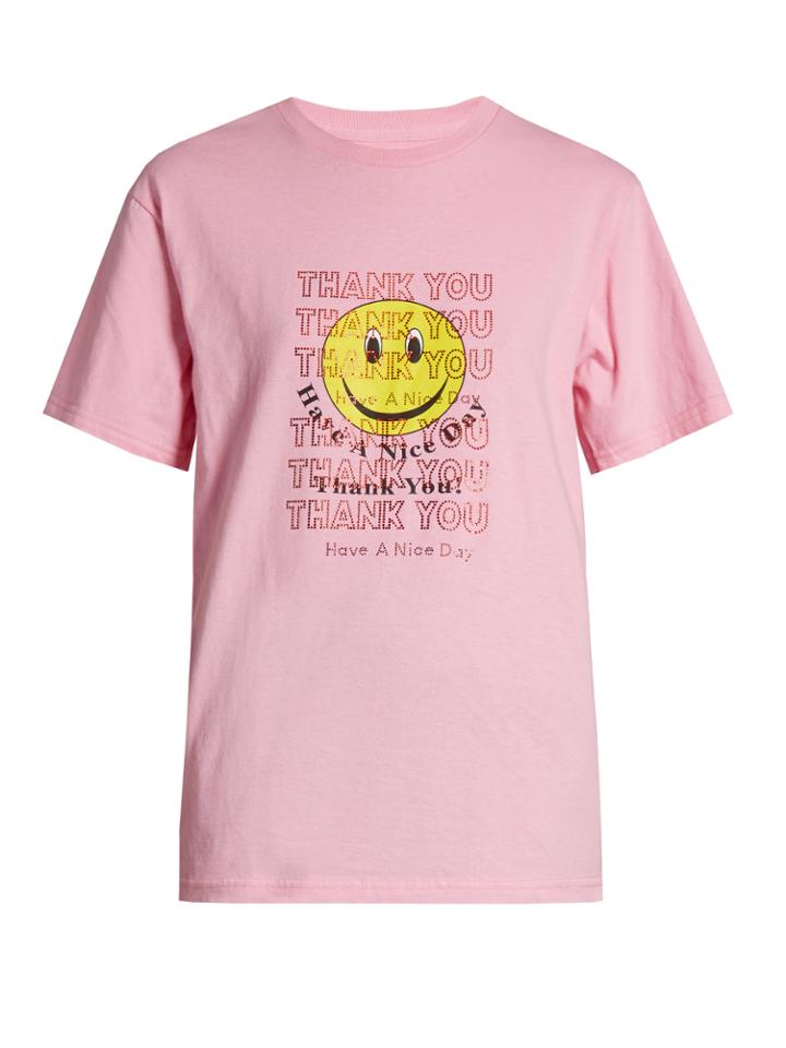 Rosie Assoulin Thank You-print Short-sleeved T-shirt