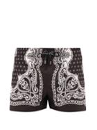 Matchesfashion.com Dolce & Gabbana - Bandana-print Swim Shorts - Mens - Black Multi